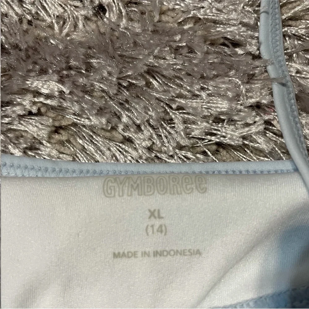 Gymboree Sky Blue Ruffle Swimsuit Top
